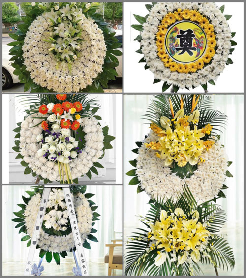 山西晋城高平市石末乡东靳寨村花圈速递
